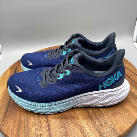 Hoka One One Arahi 6 Shoes Mens Size 10.5 D Blue Running Comfort Walking Sneaker - Picture 3 of 8